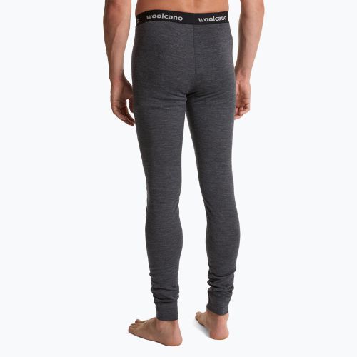 Spodnie termoaktywne męskie WOOLCANO 100% Merion PANT0539 szary