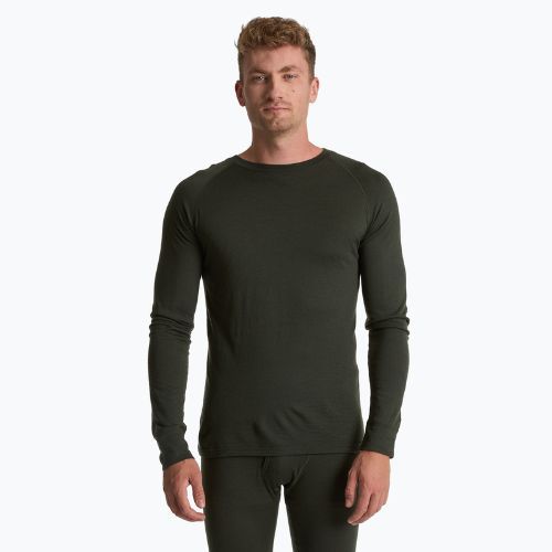 Komplet bielizny termoaktywnej męskiej WOOLCANO Merino 100% SET0540 zielony
