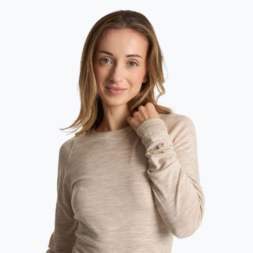 Komplet bielizny termoaktywnej damskiej WOOLCANO Merino 100% SET0543 beżowy