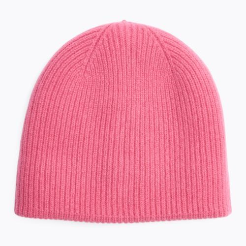 Czapka damska WOOLCANO MERINO 100% HAT0440 różowy