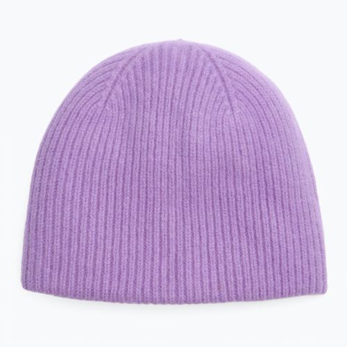 Czapka zimowa dziecięca WOOLCANO Merino 100% HAT0440 fioletowy