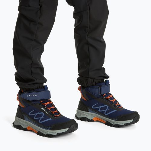 Buty trekkingowe dziecięce KADVA Rocky Trail Mid WaterProof Softshell granatowy