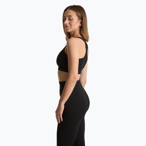 Biustonosz treningowy XTREXO Rexi Up Seamless Bra czarny