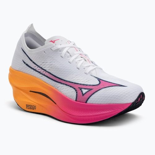Buty do biegania Mizuno Wave Rebellion Pro 3 white/pink tetra/tang orange
