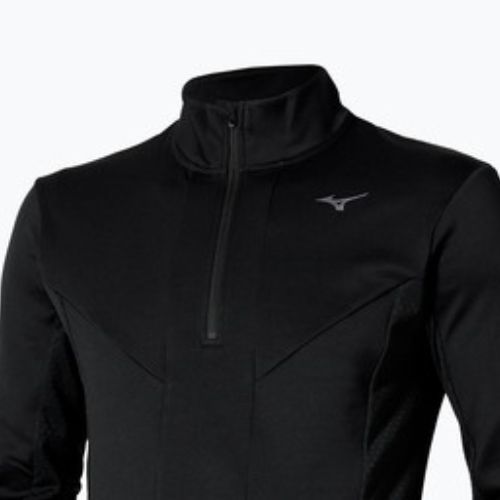 Bluza do biegania męska Mizuno Active Warm Half Zip black