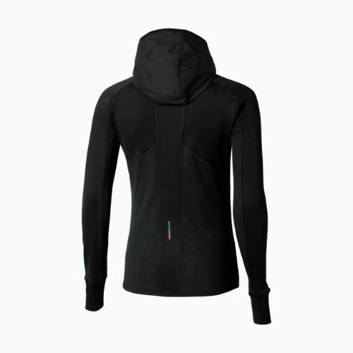 Kurtka do biegania damska Mizuno Active Warm Hybrid Full Zip Hooded black