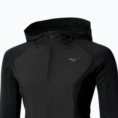 Kurtka do biegania damska Mizuno Active Warm Hybrid Full Zip Hooded black