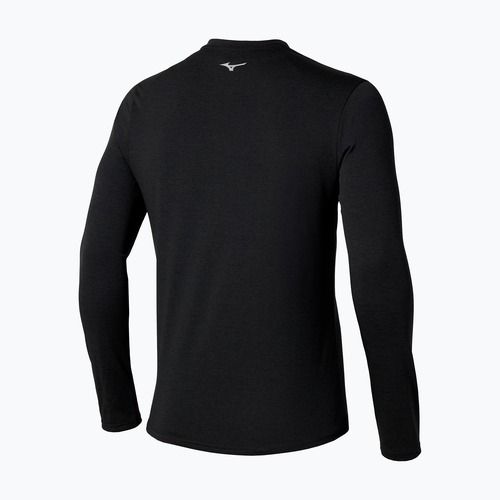 Longsleeve do biegania męski Mizuno Core Impulse Half Zip Tee black