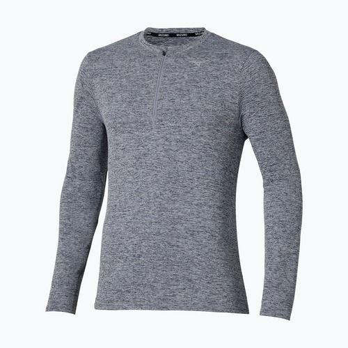 Longsleeve do biegania męski Mizuno Core Impulse Half Zip Tee quicksilver