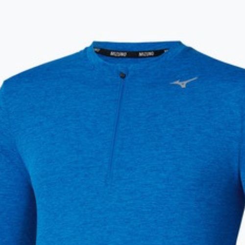 Longsleeve do biegania męski Mizuno Core Impulse Half Zip Tee princess blue