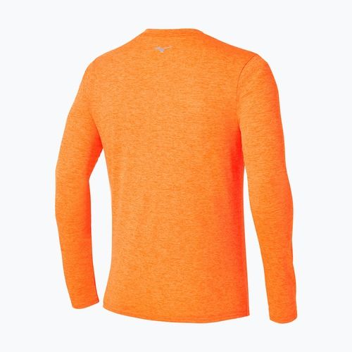 Longsleeve do biegania męski Mizuno Core Impulse Half Zip Tee tangelo