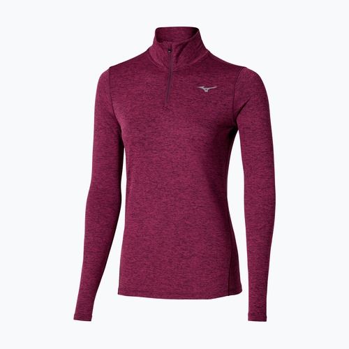 Bluza do biegania damska Mizuno Core Impulse Half Zip Tee dark purple