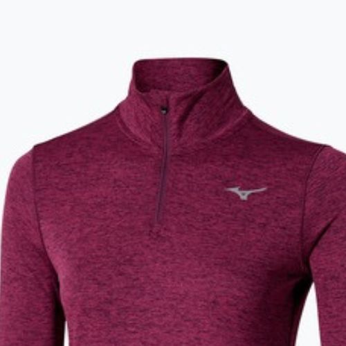 Bluza do biegania damska Mizuno Core Impulse Half Zip Tee dark purple