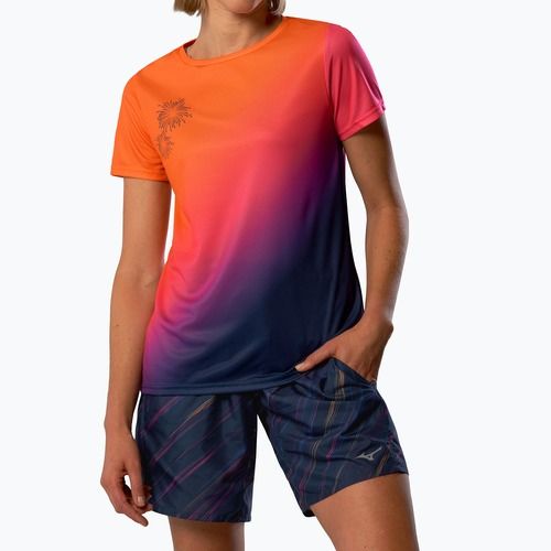 Koszulka do biegania damska Mizuno Summer Pack QD Tee yuuyake