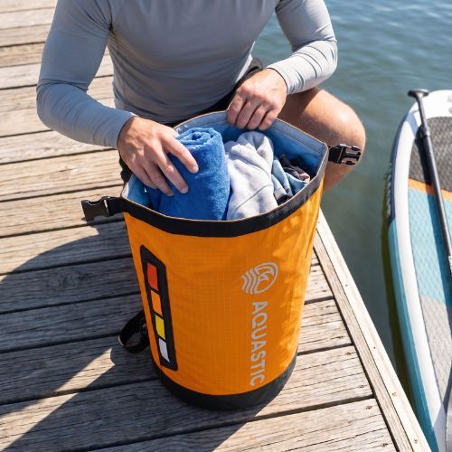 Worek wodoszczelny AQUASTIC Dry Bag 20 l Nylon/TPU pomarańczowy