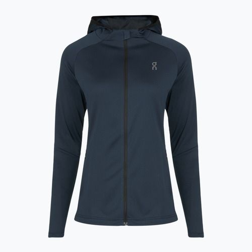 Bluza do biegania damska On Climate Zip Hoodie navy