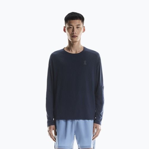 Longsleeve do biegania męski On Performance Long-T navy/black