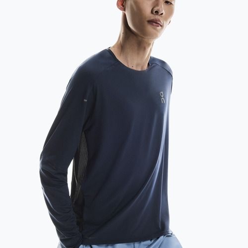 Longsleeve do biegania męski On Performance Long-T navy/black