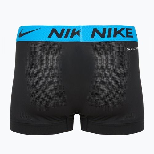 Bokserki męskie Nike Dri-FIT Cotton Trunk 3 pary black mint foam/blue hero/bright ceramic wb