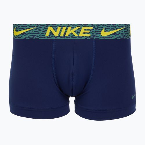 Bokserki męskie Nike Dri-Fit Essential Micro Trunk 3 pary blu void/lgh crim/brht citron/evergrn aura/abst wb