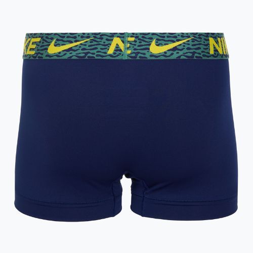 Bokserki męskie Nike Dri-Fit Essential Micro Trunk 3 pary blu void/lgh crim/brht citron/evergrn aura/abst wb