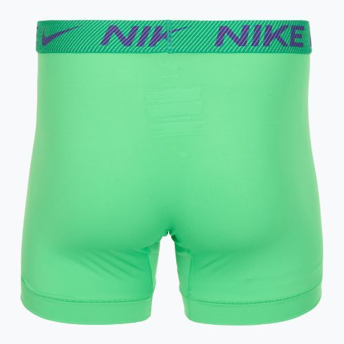 Bokserki męskie Nike Dri-Fit Essential Micro Boxer Brief 3 pary green shock/wild violet/black txtd wb