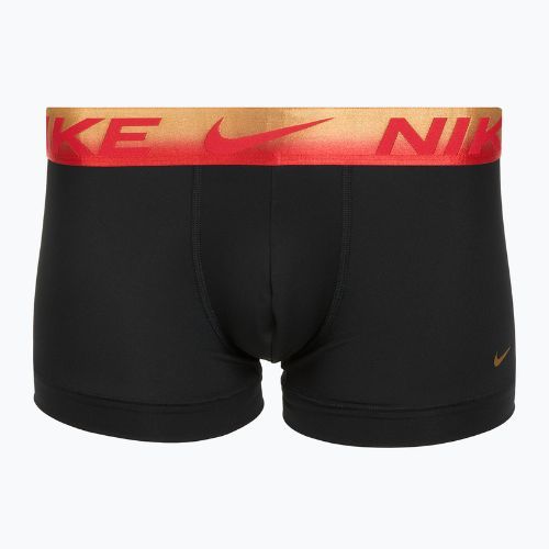 Bokserki męskie Nike Dri-Fit Essential Micro Trunk 3 pary blk/uni red/blk/uni red metallic gradient wb