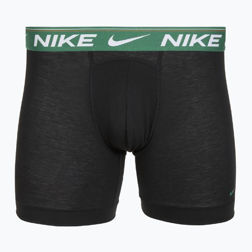 Bokserki męskie Nike Dri-FIT Ultra Comfort 3 pary black evrgreen aura/deep night/black waistband