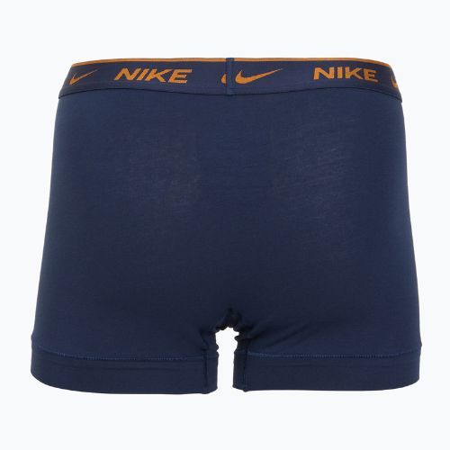 Bokserki męskie Nike Everyday Cotton Stretch Trunk 3 pary light crimson/midnight navy/black