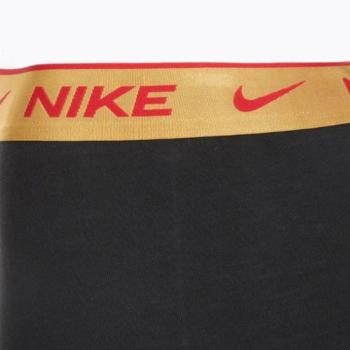 Bokserki męskie Nike Everyday Cotton Stretch Trunk 3 pary blk/university red/wheat gold/black high shine wb