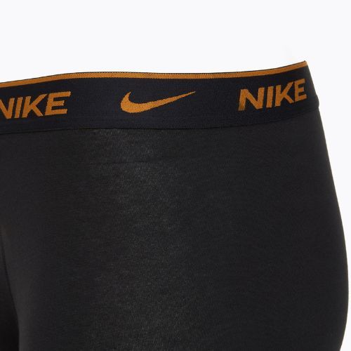 Bokserki męskie Nike Everyday Cotton Stretch Trunk 3 pary black lig crim/des och/deep night logo waistband