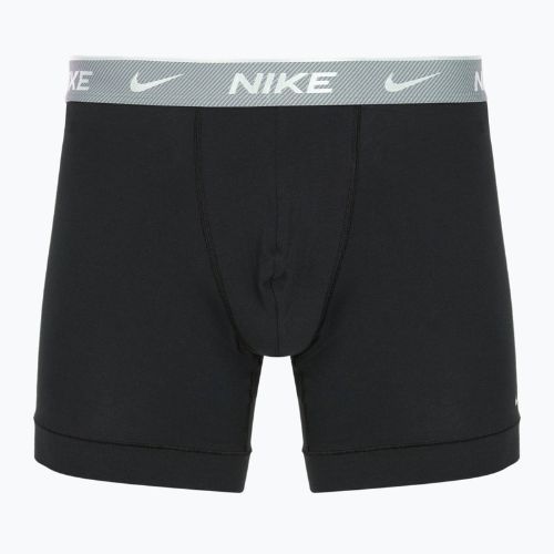 Bokserki męskie Nike Everyday Cotton Stretch 3 pary bi bi/iron grey/clear grey high shine textured wb