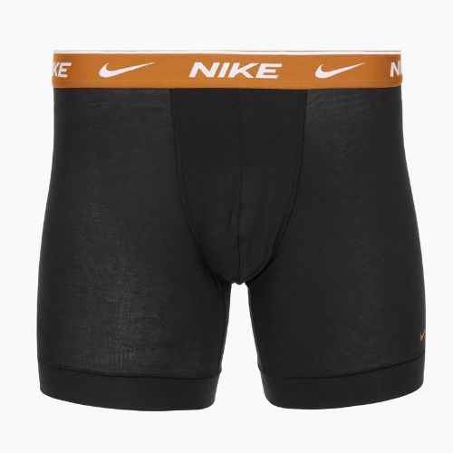 Bokserki męskie Nike Everyday Cotton Stretch 3 pary black light crimsn/desrt ochre/black waistband