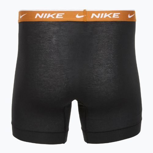 Bokserki męskie Nike Everyday Cotton Stretch 3 pary black light crimsn/desrt ochre/black waistband