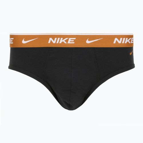Slipy męskie Nike Everyday Cotton Stretch Brief 3 pary black light crimson/desert ochre/black wb