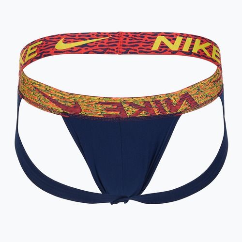 Slipy męskie Nike Dri-FIT Essential Micro Jock Strap 3 pary blu void/lgh crim/brht citron/evergrn