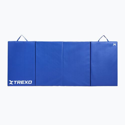 Materac gimnastyczny TREXO składany 195 x 80 x 5 cm niebieski
