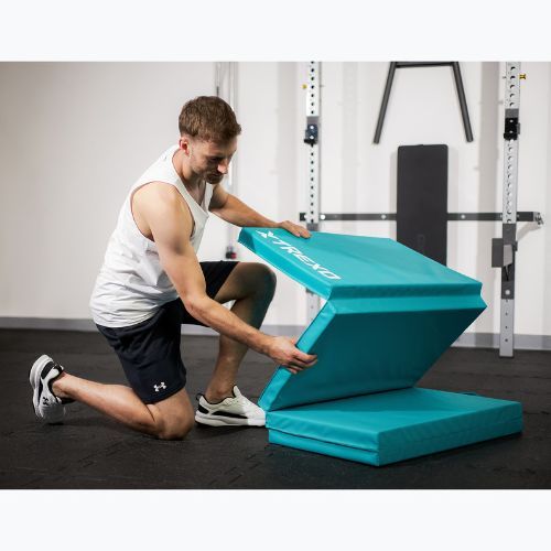 Materac gimnastyczny XTREXO składany 195 x 80 x 5 cm zielony