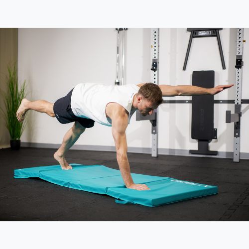 Materac gimnastyczny XTREXO składany 195 x 80 x 5 cm zielony