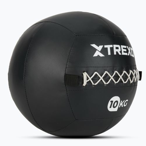 Piłka lekarska XTREXO Wall Ball 10 kg czarny
