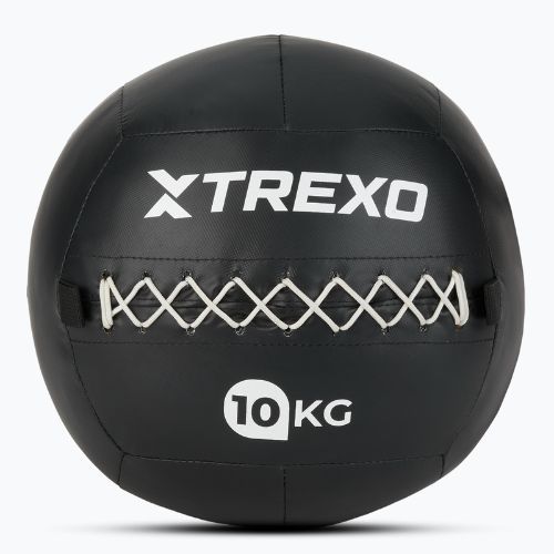 Piłka lekarska TREXO Wall Ball 12 kg czarny