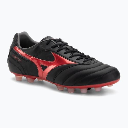 Buty piłkarskie męskie Mizuno Morelia II Elite FG black/morelia 40th red/black sand