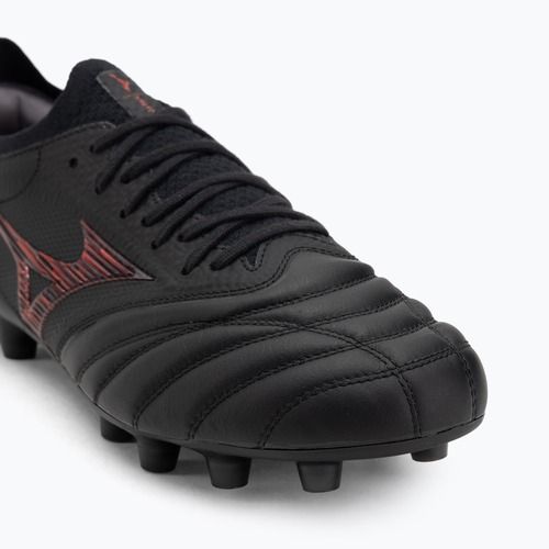 Buty piłkarskie męskie Mizuno Morelia Neo IV β Japan Fg black/morelia 40th red/black