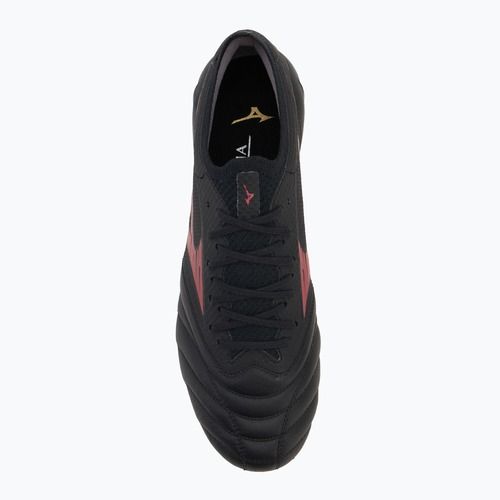 Buty piłkarskie męskie Mizuno Morelia Neo IV Β Elite MD black/morelia 40th red/black