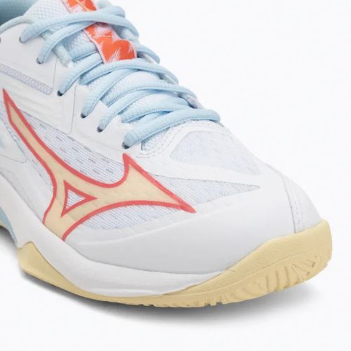 Buty do siatkówki damskie Mizuno Thunder Blade Z white/calypso coral/pale banan