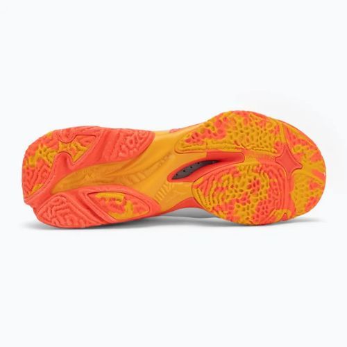 Buty do siatkówki Mizuno Wave Lightning Z8 Mid white/fiery coral 2/citrus