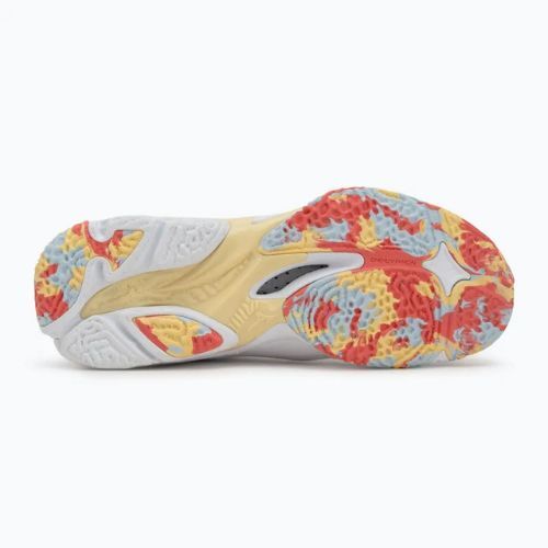 Buty do siatkówki damskie Mizuno Wave Lightning Z8 Mid white/calypso coral/pale banan