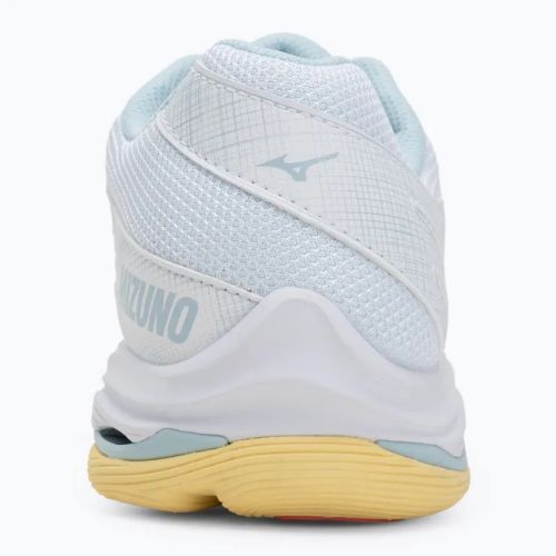 Buty do siatkówki damskie Mizuno Wave Voltage 2 white/calypso coral/pale banan