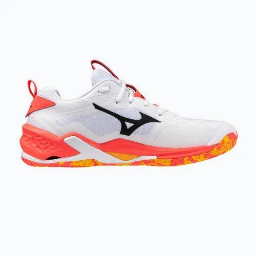 Buty do piłki ręcznej Mizuno Wave Stealth Neo 2 white/flery coral 2/citrus