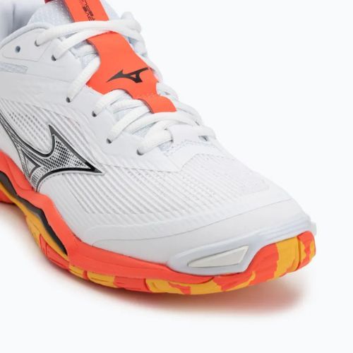Buty do piłki ręcznej Mizuno Wave Stealth 6 white/fiery coral 2/citrus
